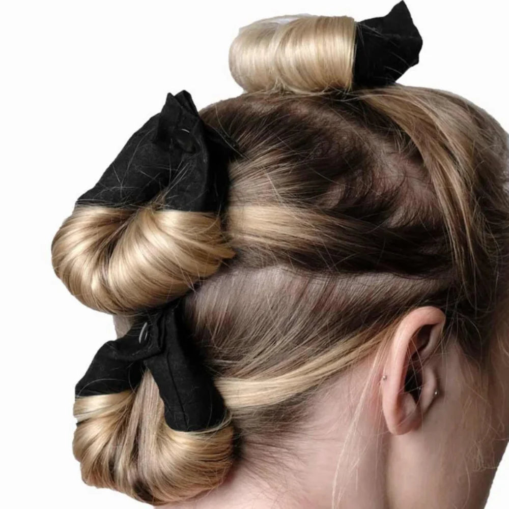 Bigoudis sans chaleur en satin | 6 bigoudis