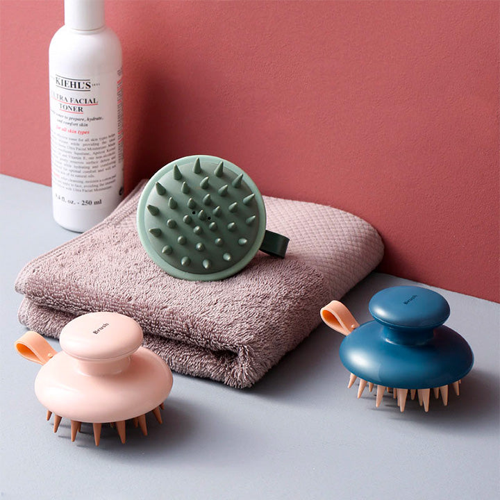 Brosse massage cuir chevelu en silicone