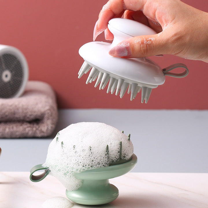 Brosse massage cuir chevelu en silicone