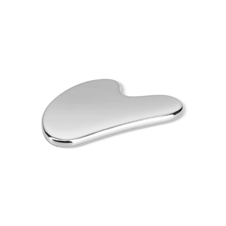 Roller & Gua Sha coeur en acier inoxydable
