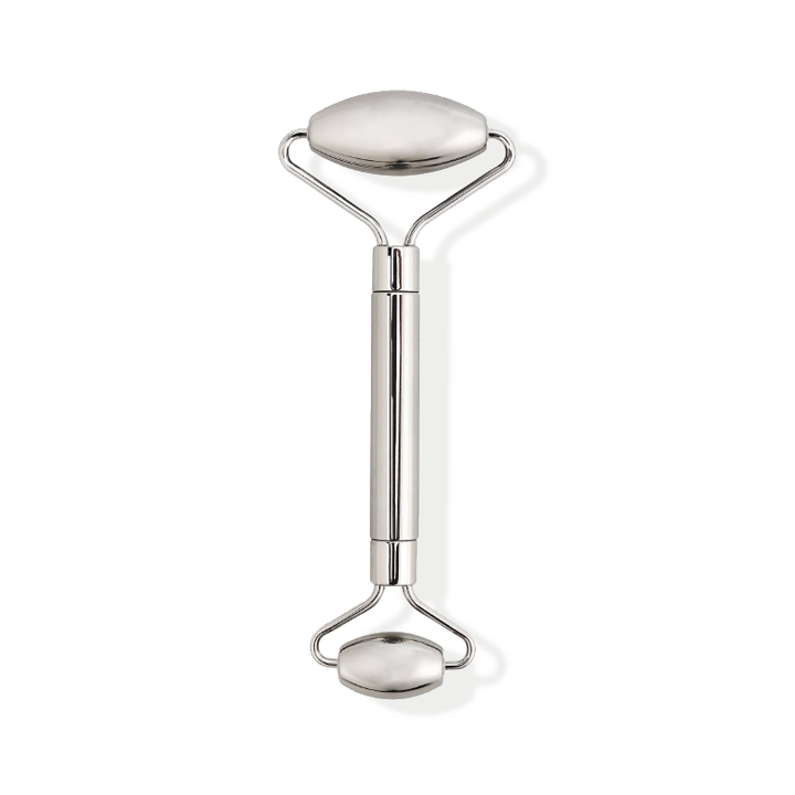 Roller & Gua Sha coeur en acier inoxydable