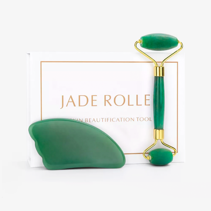 Roller & Gua Sha en aventurine verte