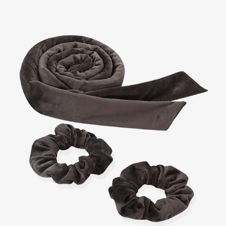 Bandeau à boucler sans chaleur en velours