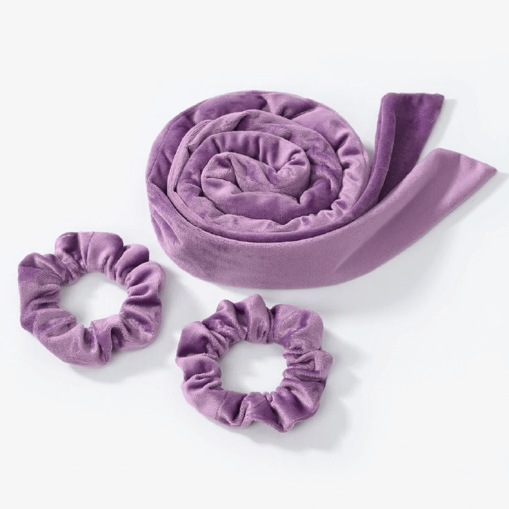 Bandeau à boucler sans chaleur en velours