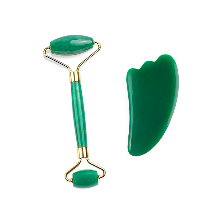 Roller & Gua Sha en aventurine verte