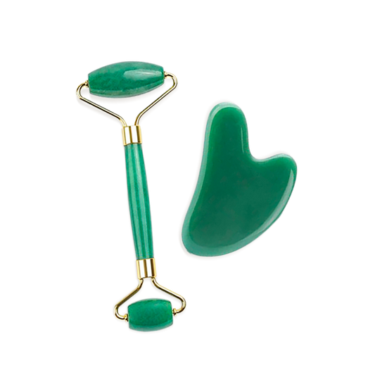 Roller & Gua Sha en pierre d'aventurine